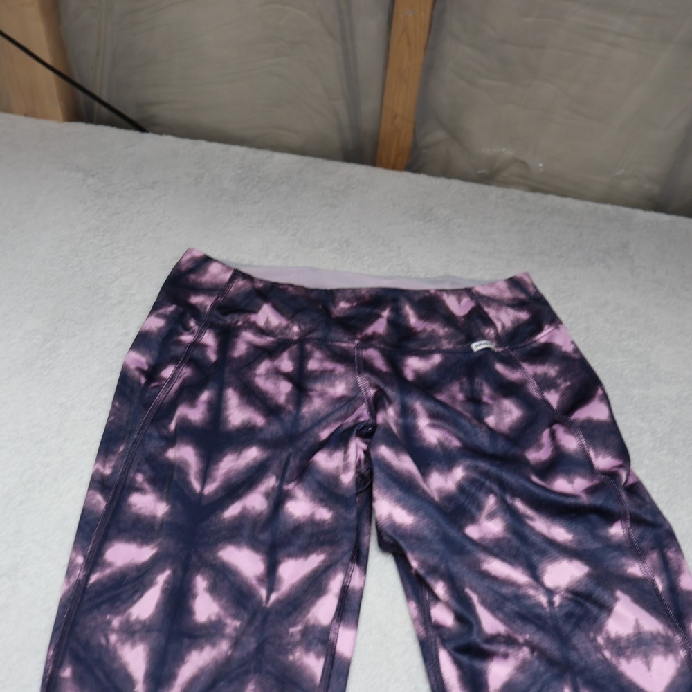 Patagonia Leggings Womens Medium Rose Geometric Capilene 1 Silkweight Yoga 26x30 - Picture 3 of 12